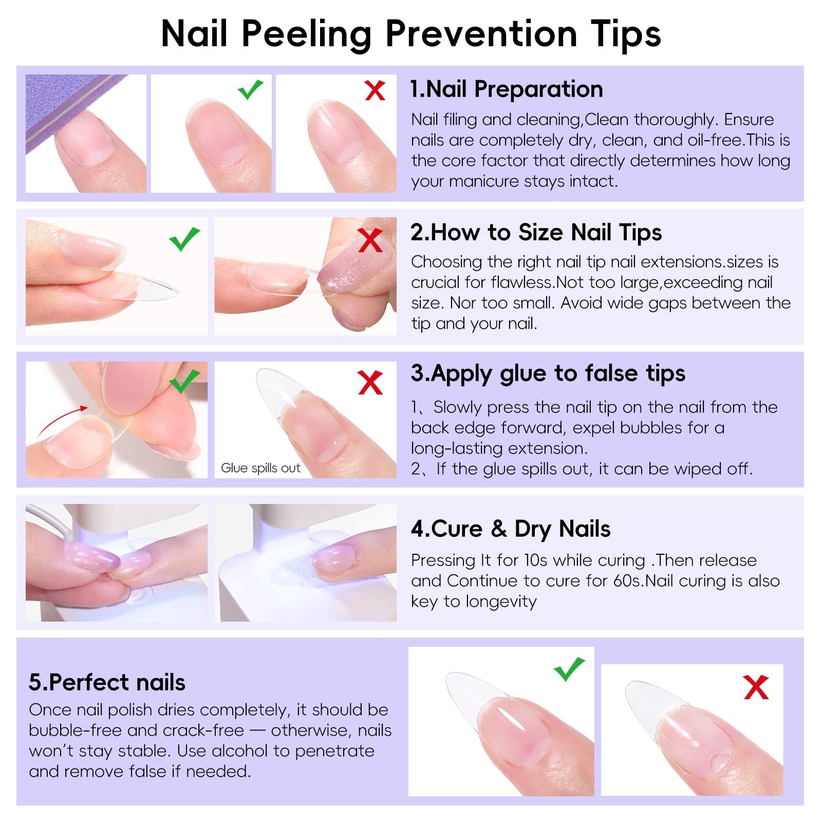 Gel Nail Kit, 240Pcs Short Medium Coffin Nail Tips with U V Lamp 2 Colors Jel…