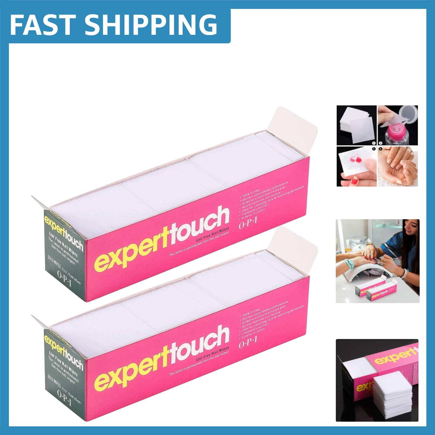 Hygienic and Reusable 650 Pcs Lint-Free Nail Wipes for Safe Gel Polish Removal