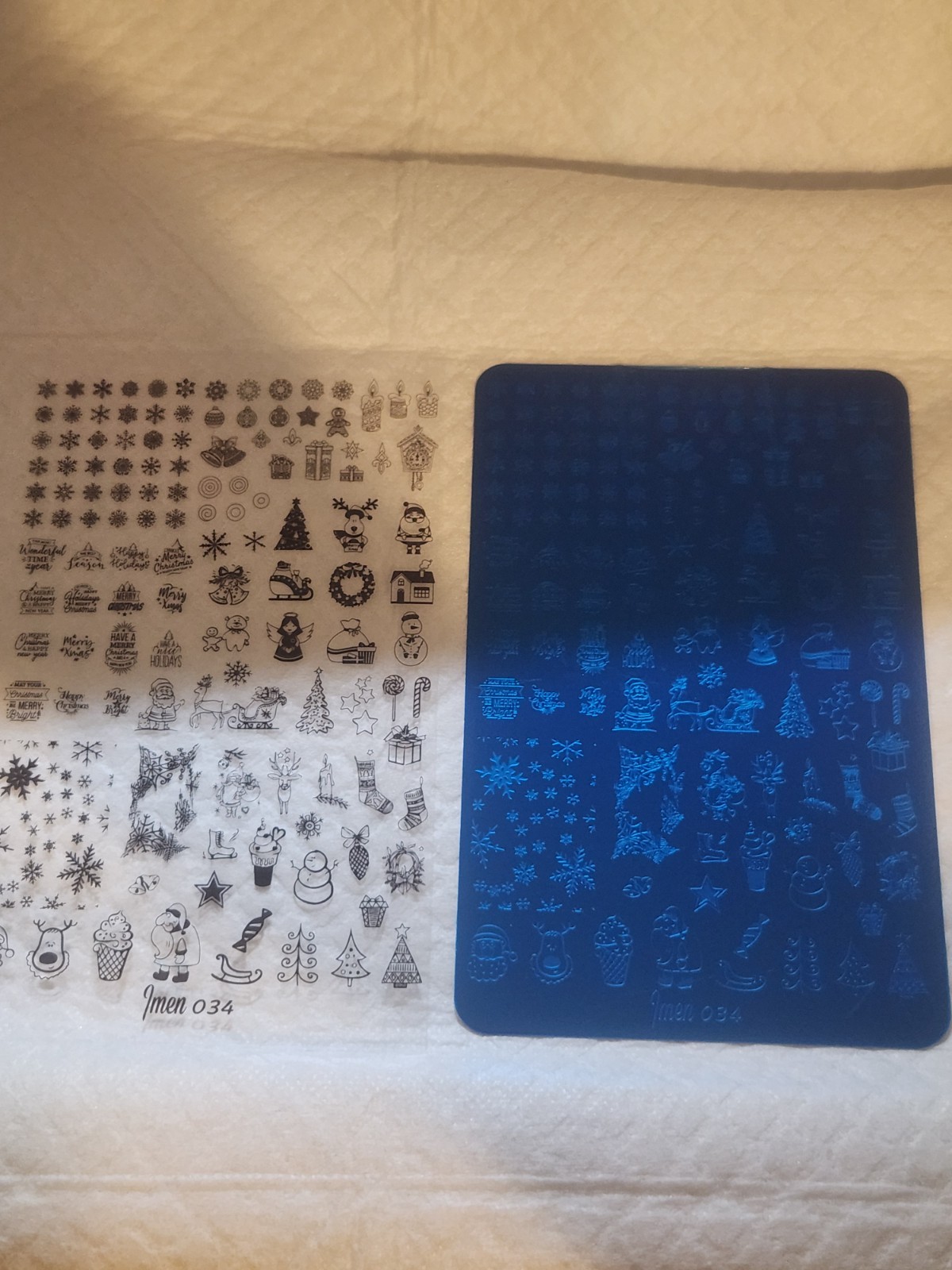 Imen Nail Stamping Plate 034 – Christmas New