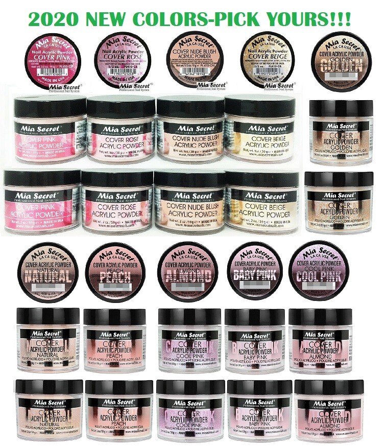 Mia Secret COVER Acrylic Powder – CHOOSE YOUR COLOR & SIZE