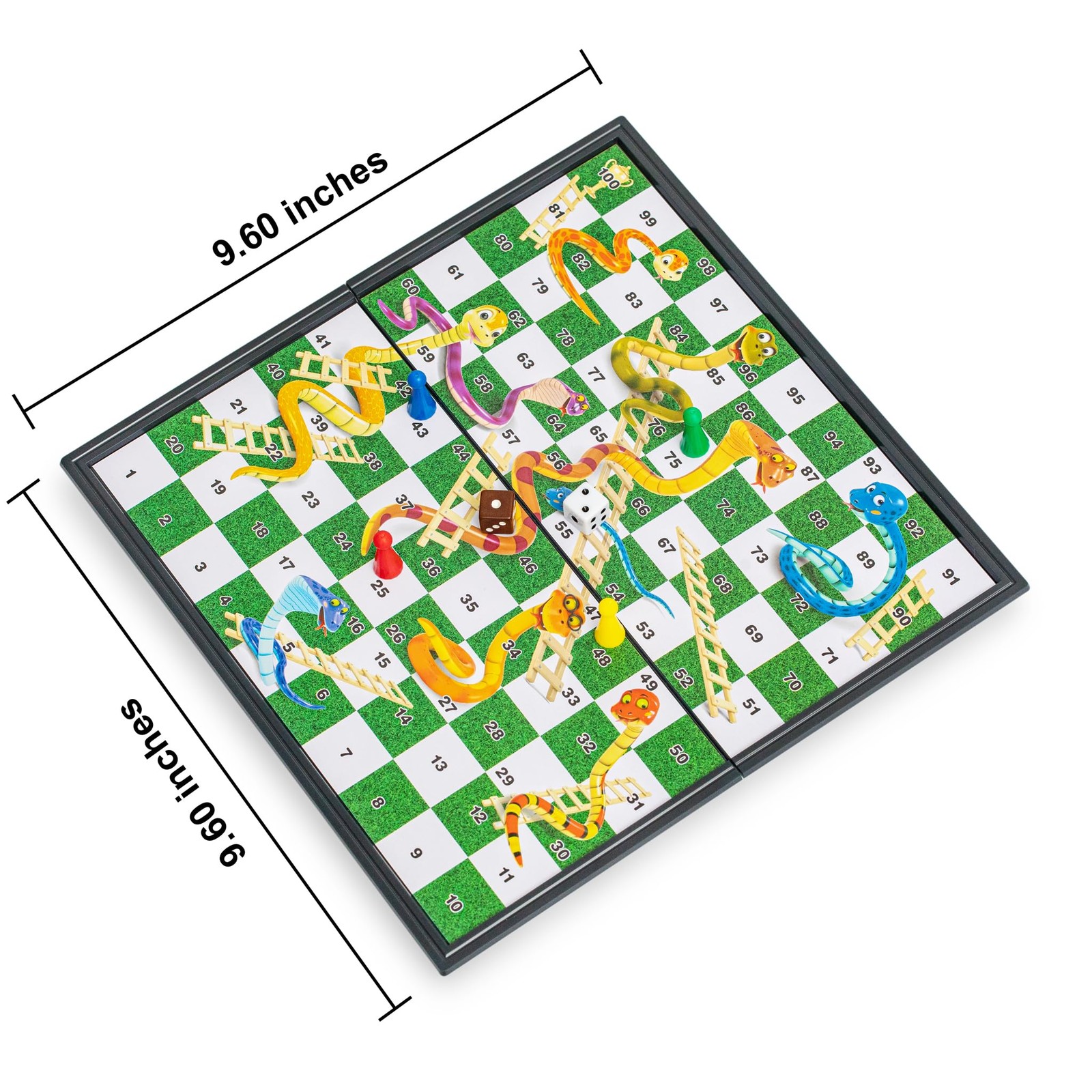 Magnetic 8.7”L x 5.1”W x 1.8”H (22.1cm x 13cm x 4.5cm), Multi-colored