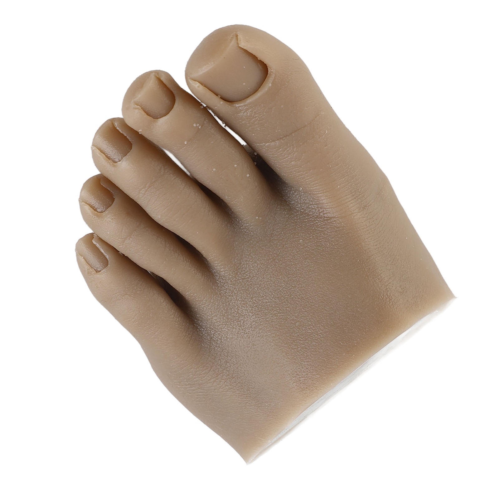 Nail Art Training Fake Half Foot Model Dark Skin Color Reusable Tattoo Pract CHU