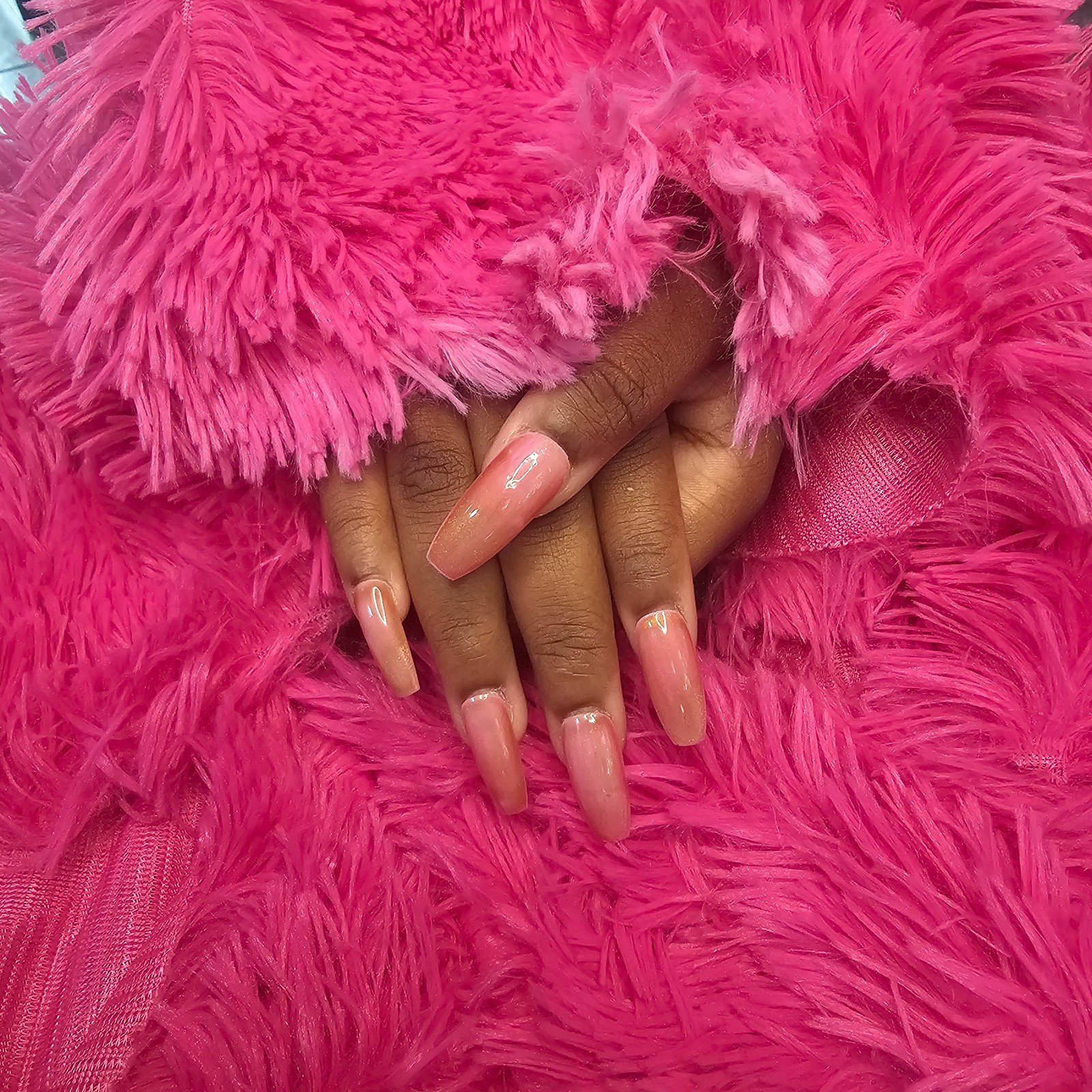 Press-On Nail Set #89: Shimmering Pink