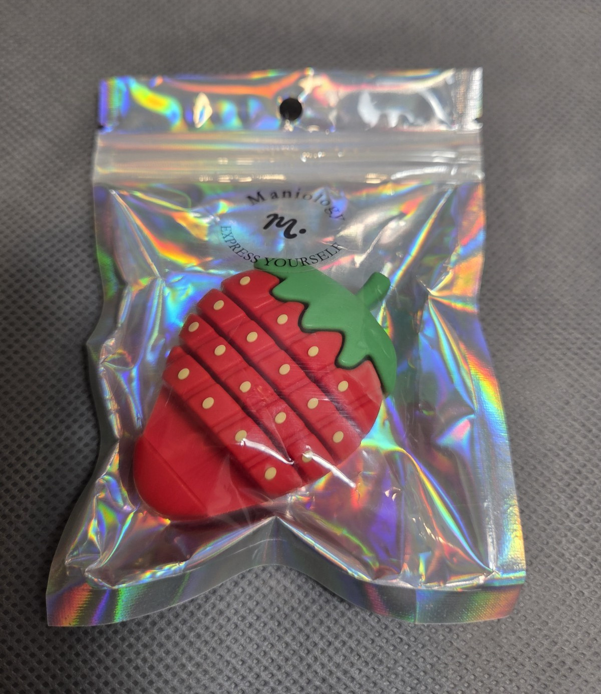Maniology Strawberry Scraper Card and Nail Art Pen Holder (tool-119) new