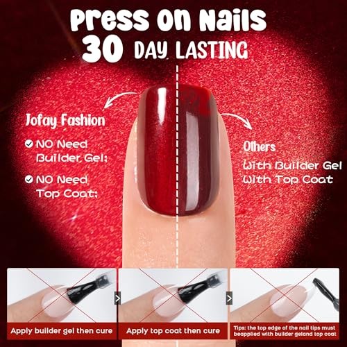 Bt Art Box Press On Nails – 160 PCS Soft Gel Fake Nails Kit for Manicure