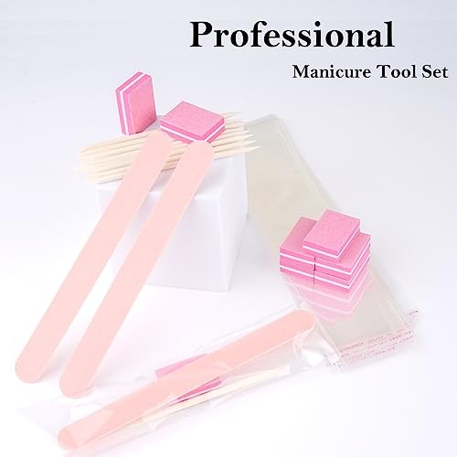 Disposable Manicure Kit – 50pc Set, Includes Mini Nail 50pcs-standard-pink