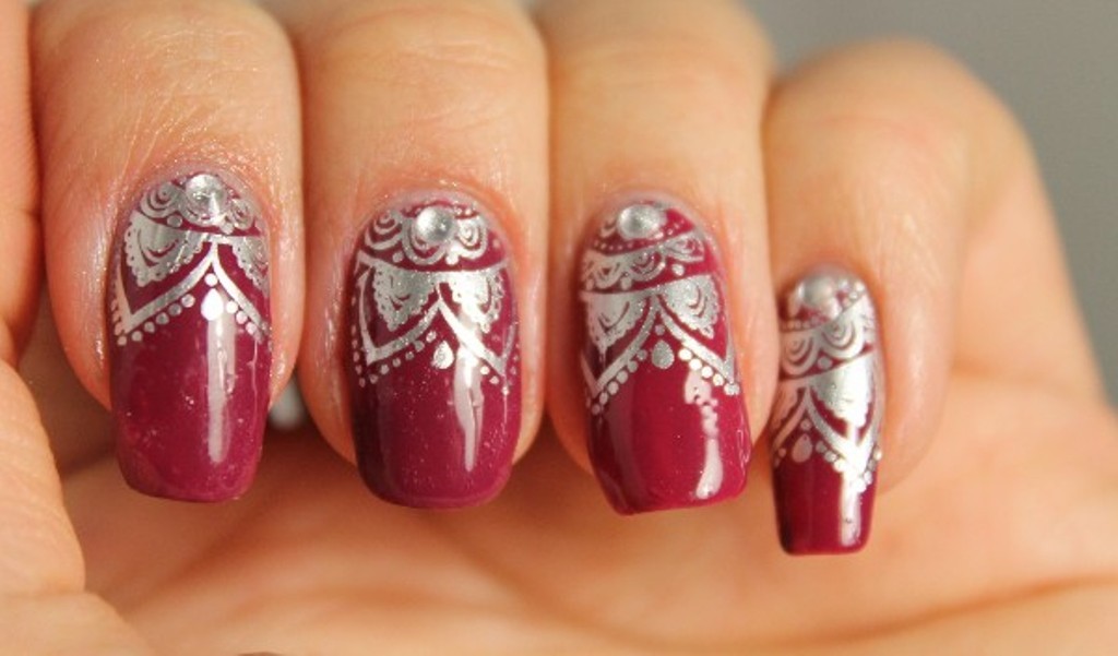 Chic Flower Theme Nail Art Stamping Manicure DIY Template Image Plate BP L014