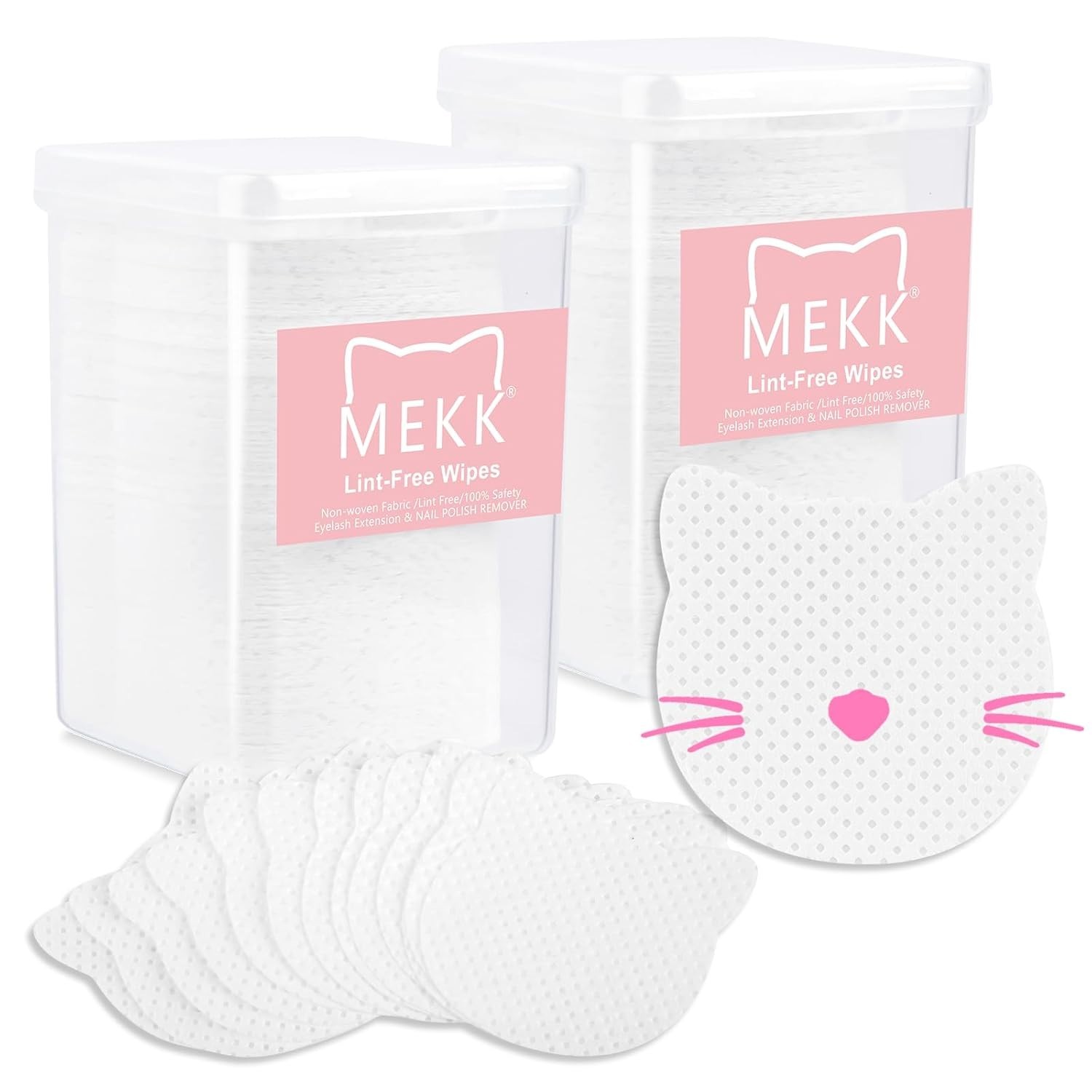 Nail Wipes 400PC Cat Shape Lint Free Super Absorbent Gel Polish Remover Pads …
