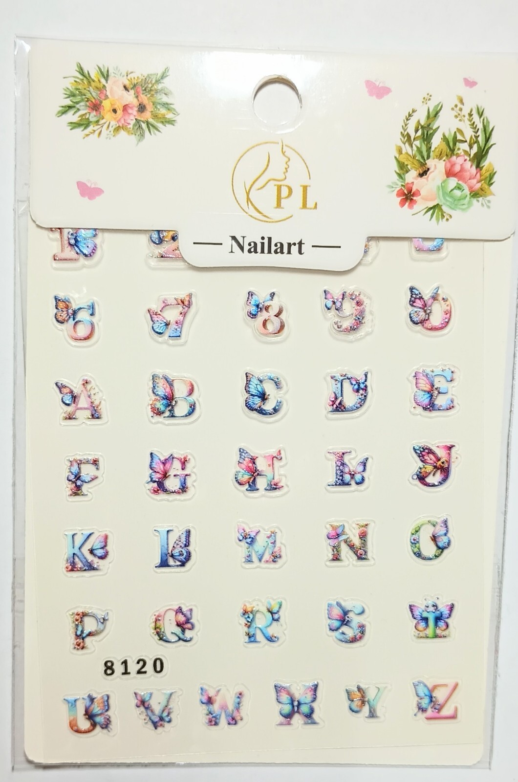 5D Embossed Art Nails Face Phone Stickers Women Girls Nail Art Decoration DIY