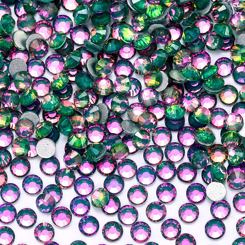 1440pcs Phantom opal Flat Back Rhinestone Glass Diamond DIY Crafts Nail Art Gems
