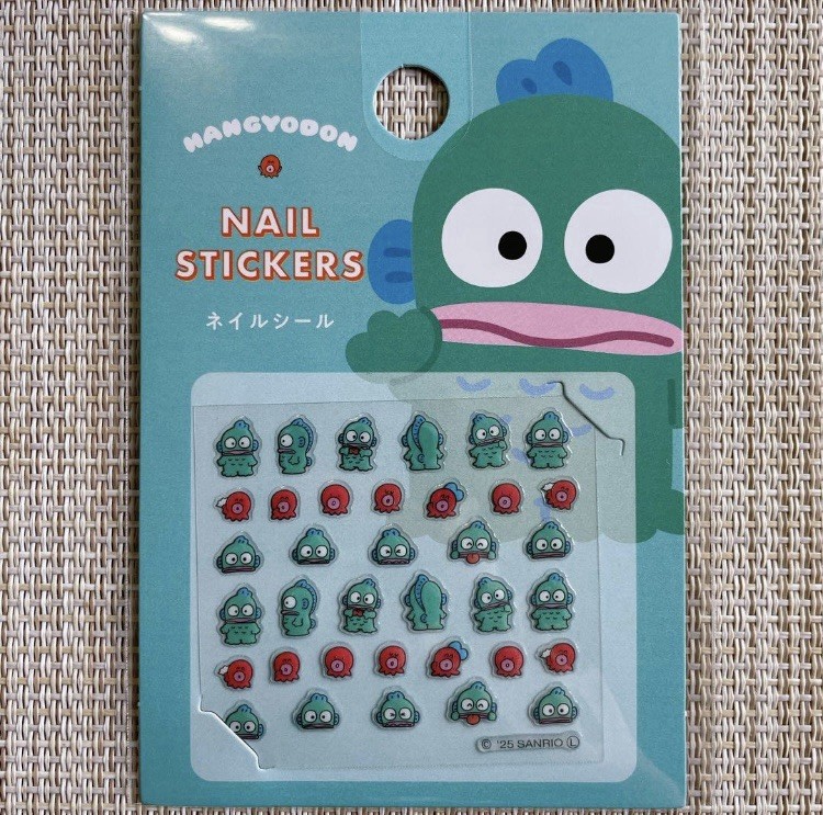 Hangyodon Nail Sticker Seal Sanrio Nail art Ship Japan