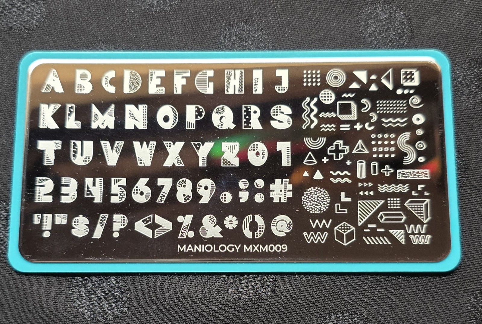 Maniology Mani x Me 80’s 90’s Memphis Mod Nail Stamp Plates MXM009 MXM010 HTF