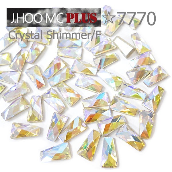 J.HOO Crystal 7770 Wing Flat Back Rhinestones 12x7mm Nail Art (6pcs)