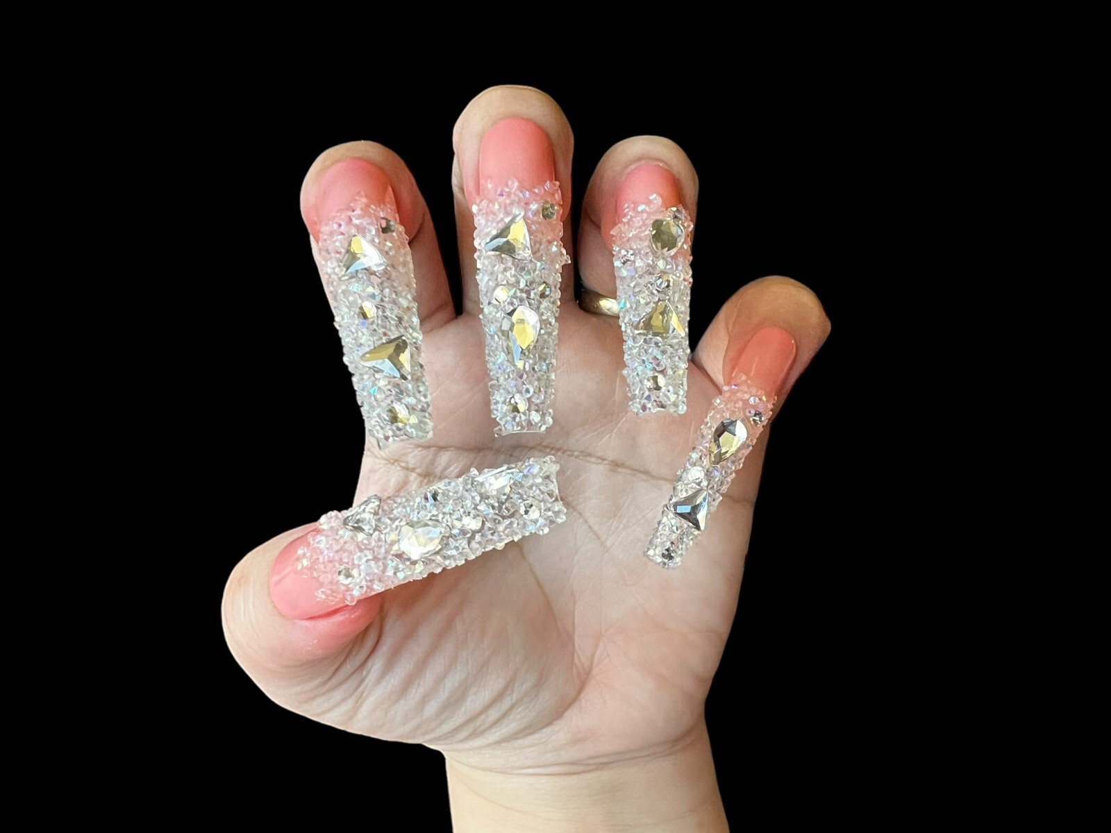 Luxurious Handmade Acrylic Press On Nails – A5 – High Quality, Reusable