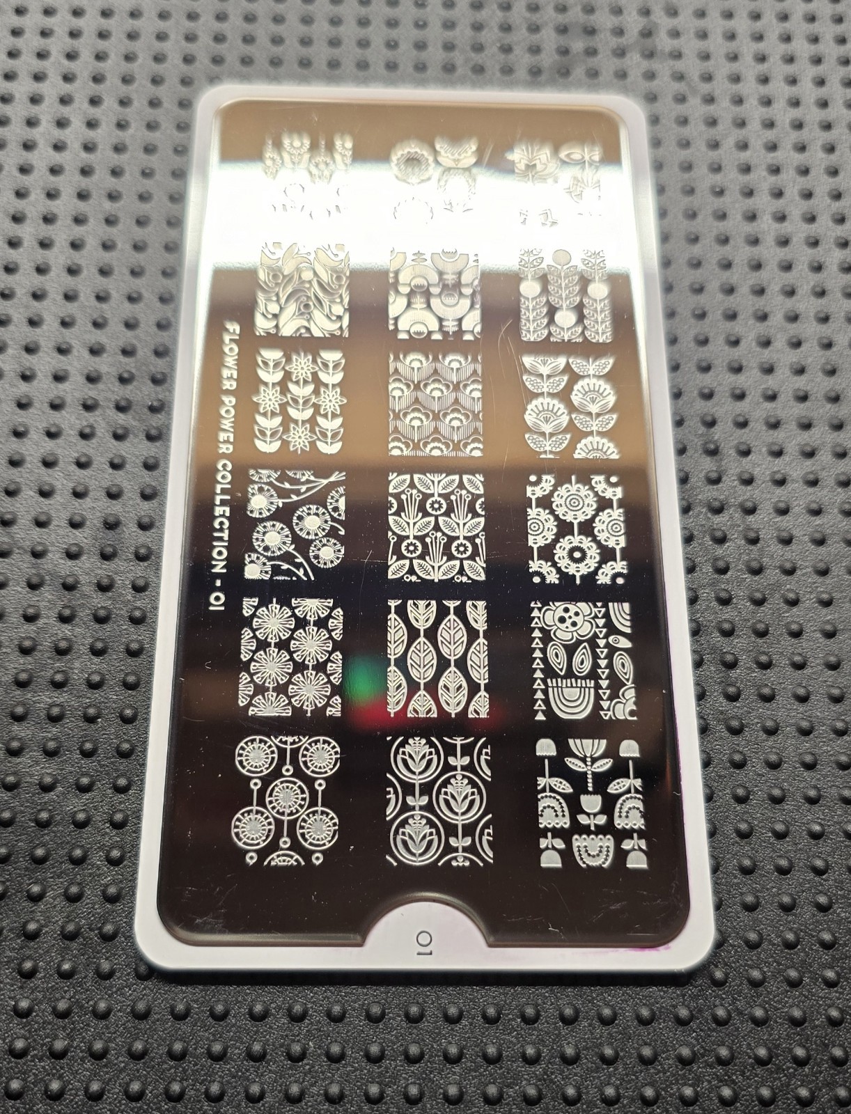MoYou London Flower Power 01 Nail Stamp Plate Floral Leaf Vine Garden Rainforest