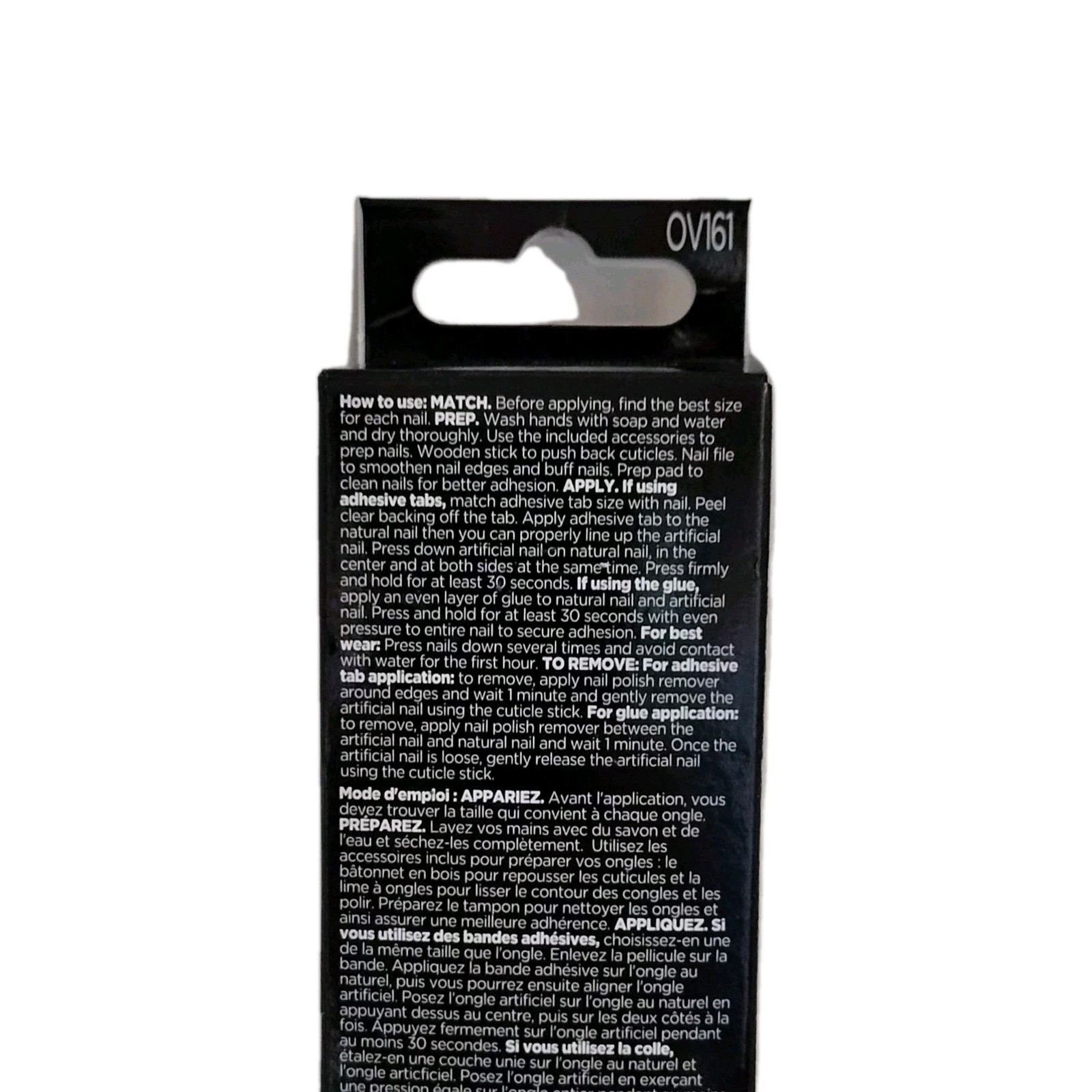 Sally Hansen SALON EFFECTS PERFECT MANICURE 24 OVAL Press-On Nail OV161 MOON-AMI