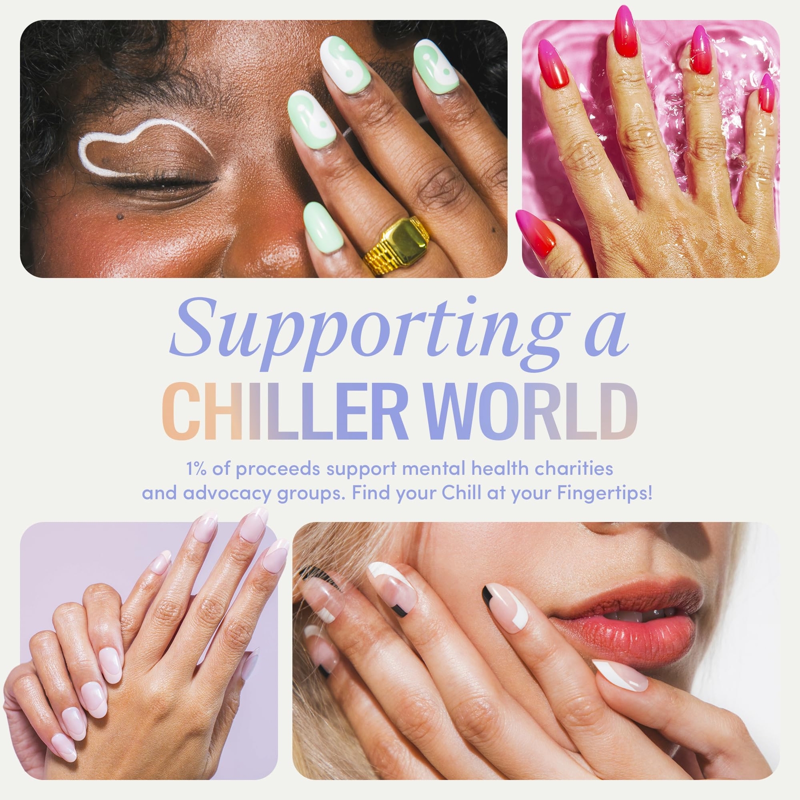 Chillhouse Editor in Chill Press On Nails Salon Quality Easy Application 24 Tips