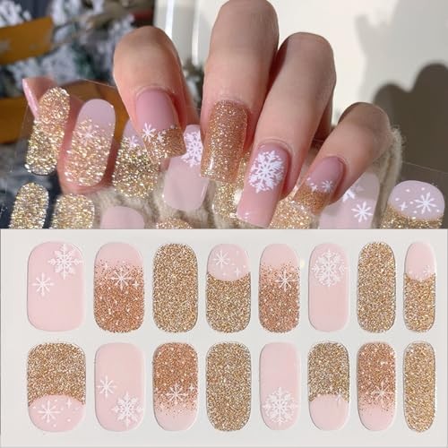 6 Sheets Christmas Nail Art Stickers Winter Cute Elk Snowflake Xmas Tree-2