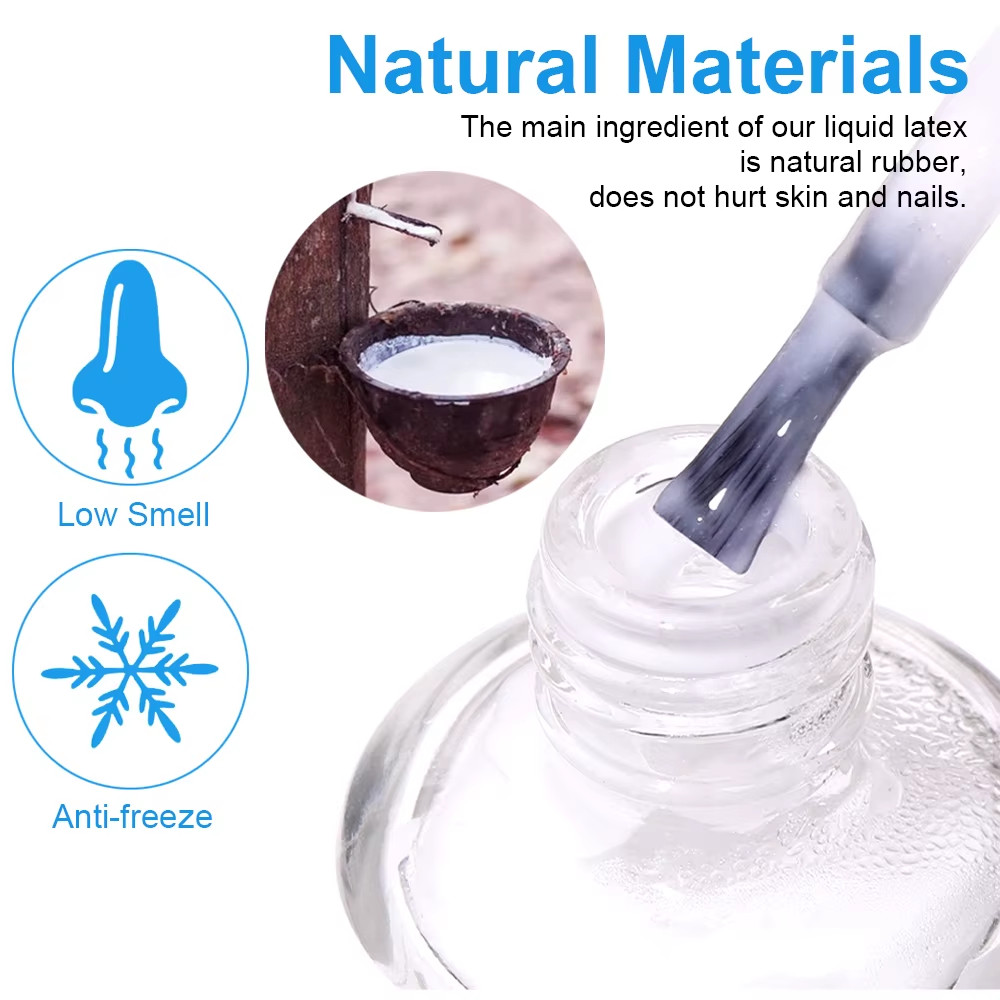 15Mlnail Peel off Liquid Anti-Overflow Glue Edge Latex Tape, Nail Milk Pad Peel