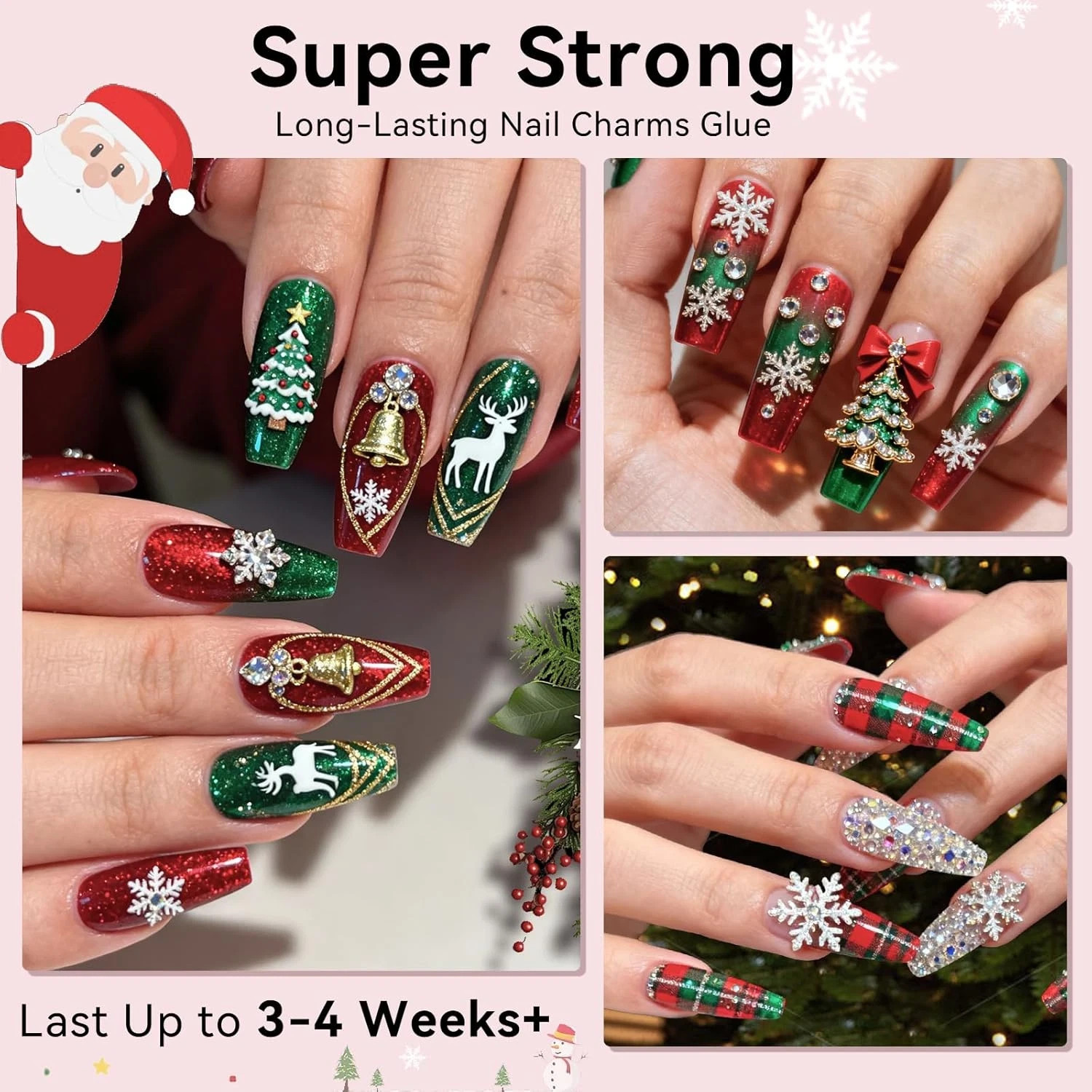 Makartt Rhinestone Glue for Nails: Super Strong Gel Nail Glue for Nail Charms