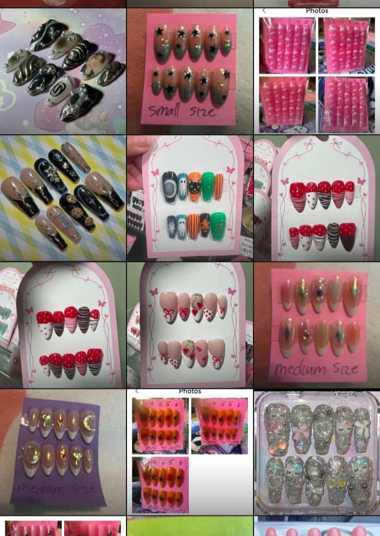 pressons nails-press-on nail art fashion custom made by NailartbyArleth