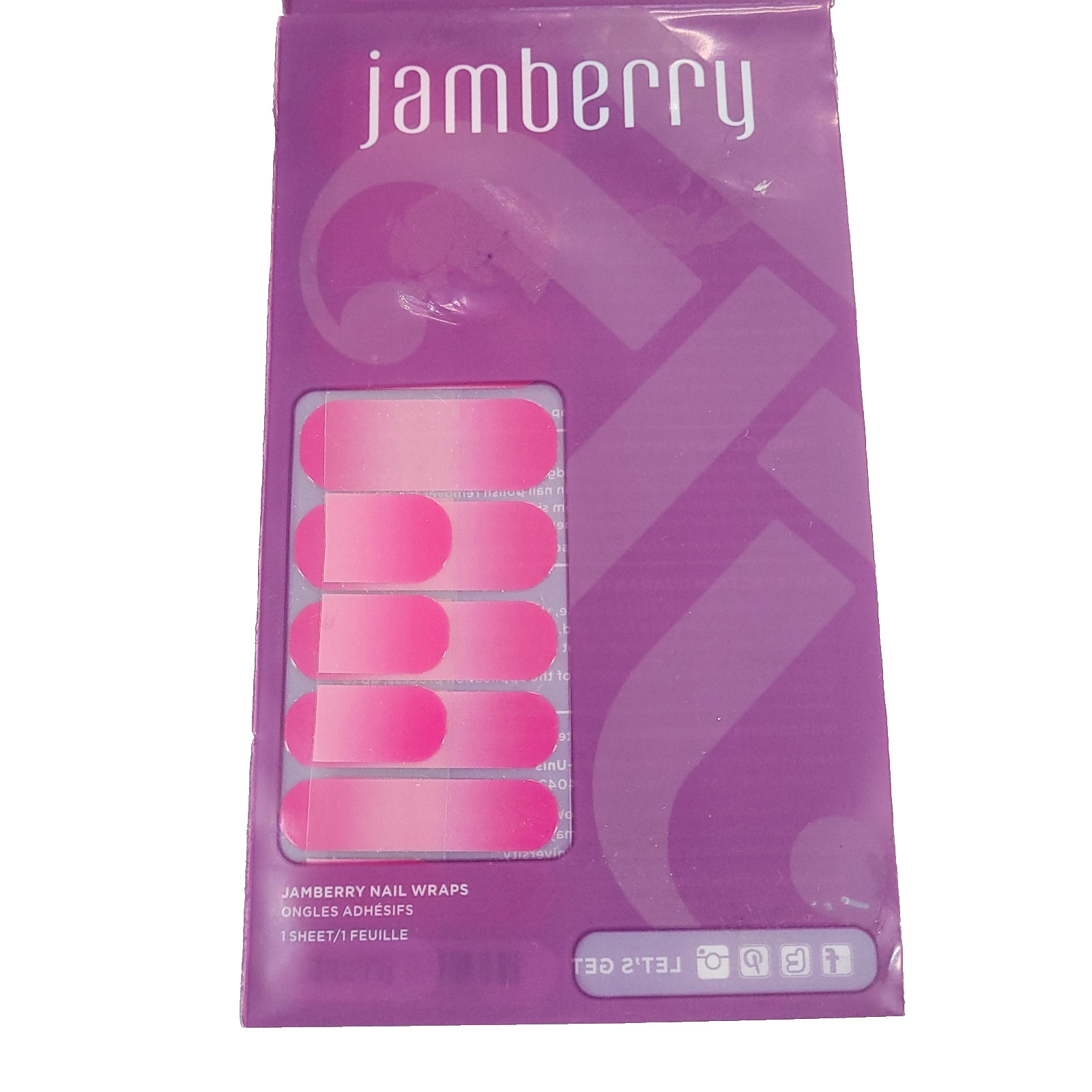 Jamberry Nail Wrap Lot 4 New Ombre Florals Vines