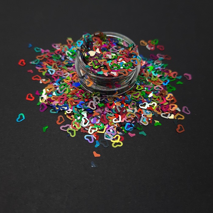 Nail Art Glitter Shapes, Unicorn, Moon, Leaves, Puzzle, Stars, Mickey, UK Seller