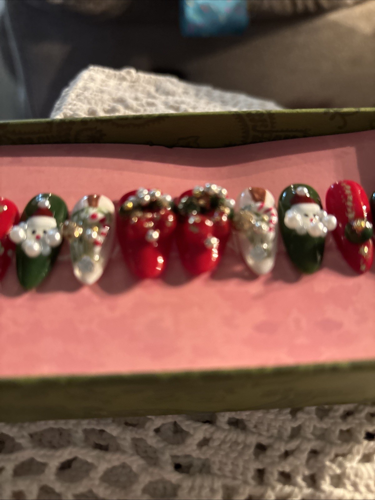 Acrylic Nails Christmas Press On Boxed Set Gift Boxed
