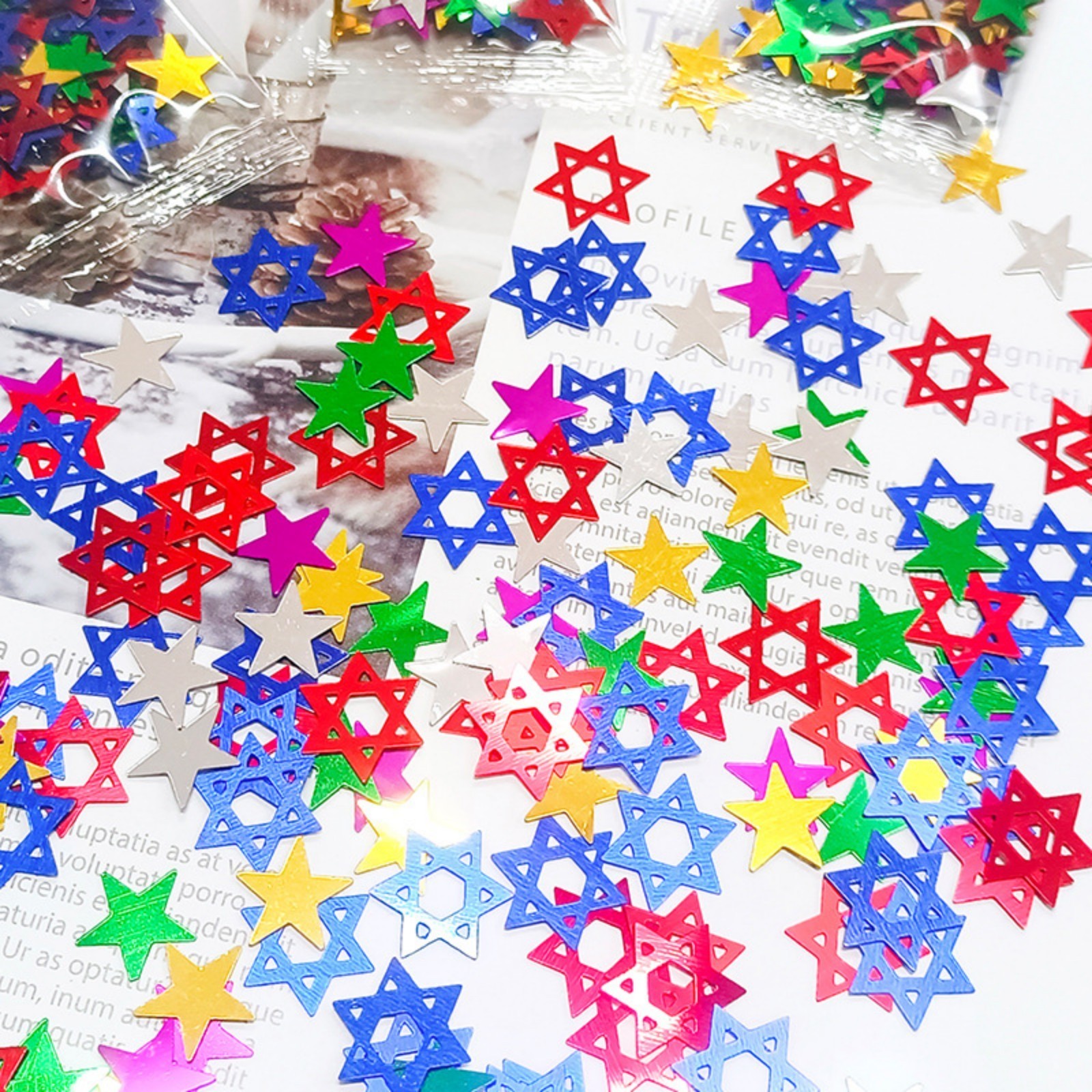 30/60Gram Mixed Metallic Color Sequins Loose Flakes Mini Nail Art Tips Scrapbook