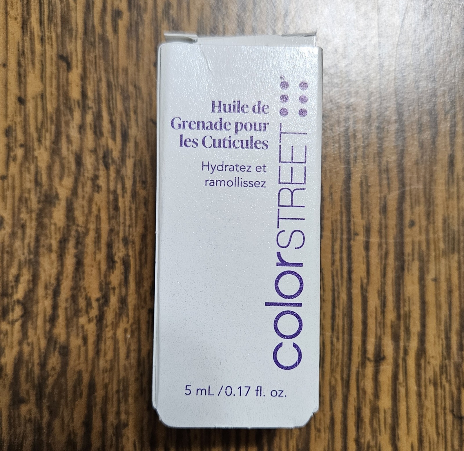 Color Street Pomegranate Cuticle Oil 5mL Hydrate Soften Nail Care Treatment 5 ml