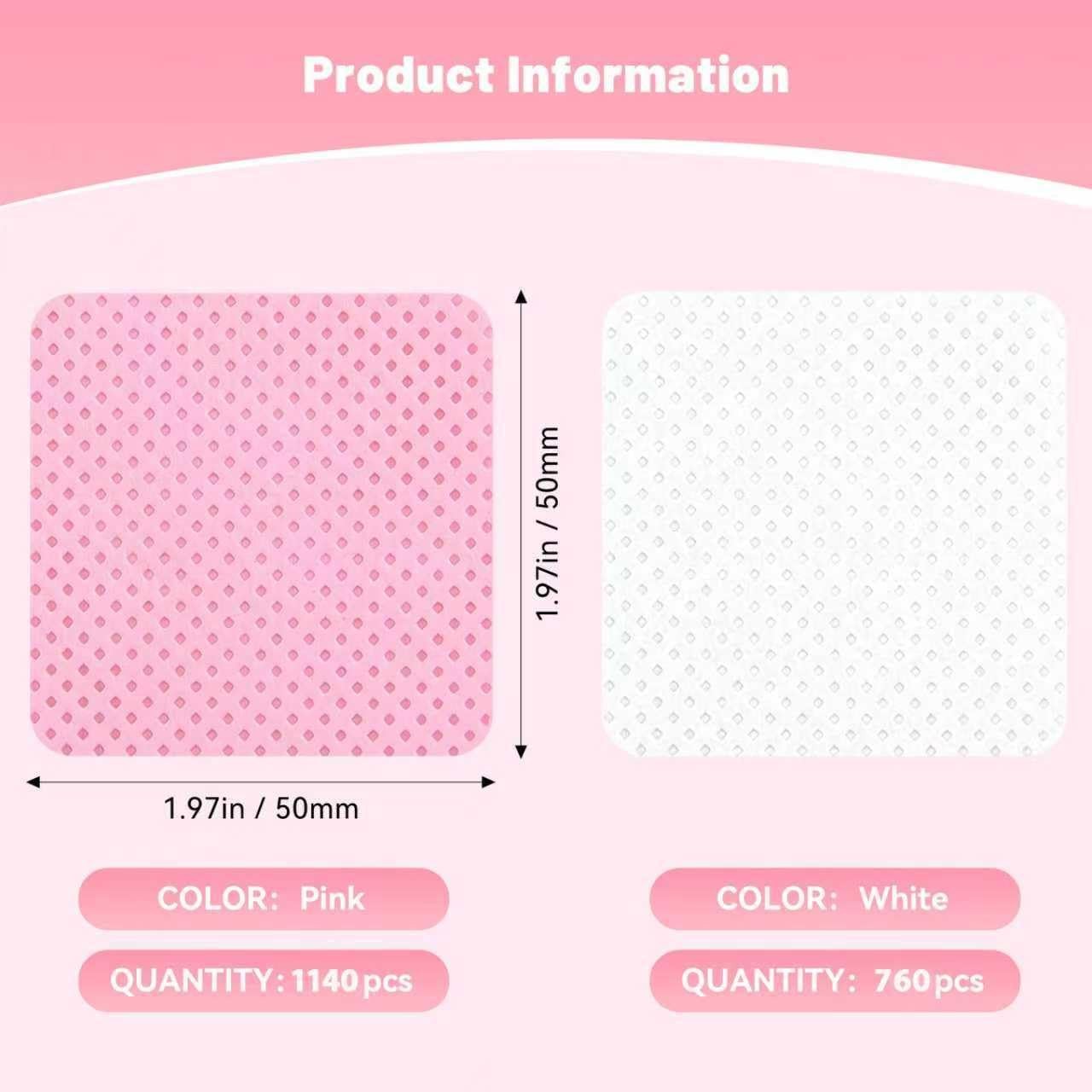 Lint Nail Wipes, Nail Supplies Nail Polish Wipe, Pads l Nails No