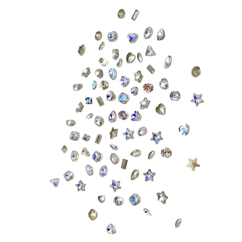 Glass Crystal Design 3D Nail Art Decorations Charm Diamond Jewelry Multi-Shape