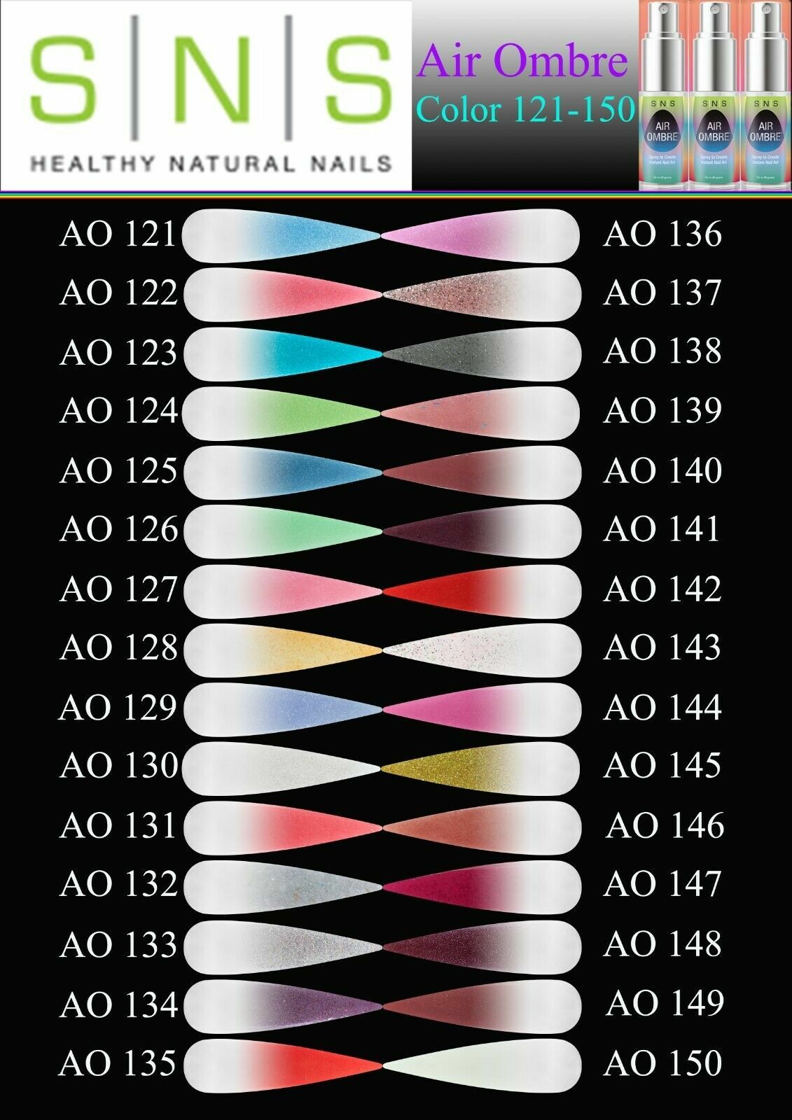 SNS Nail Color Dipping Powder SNS Air Ombre 14g