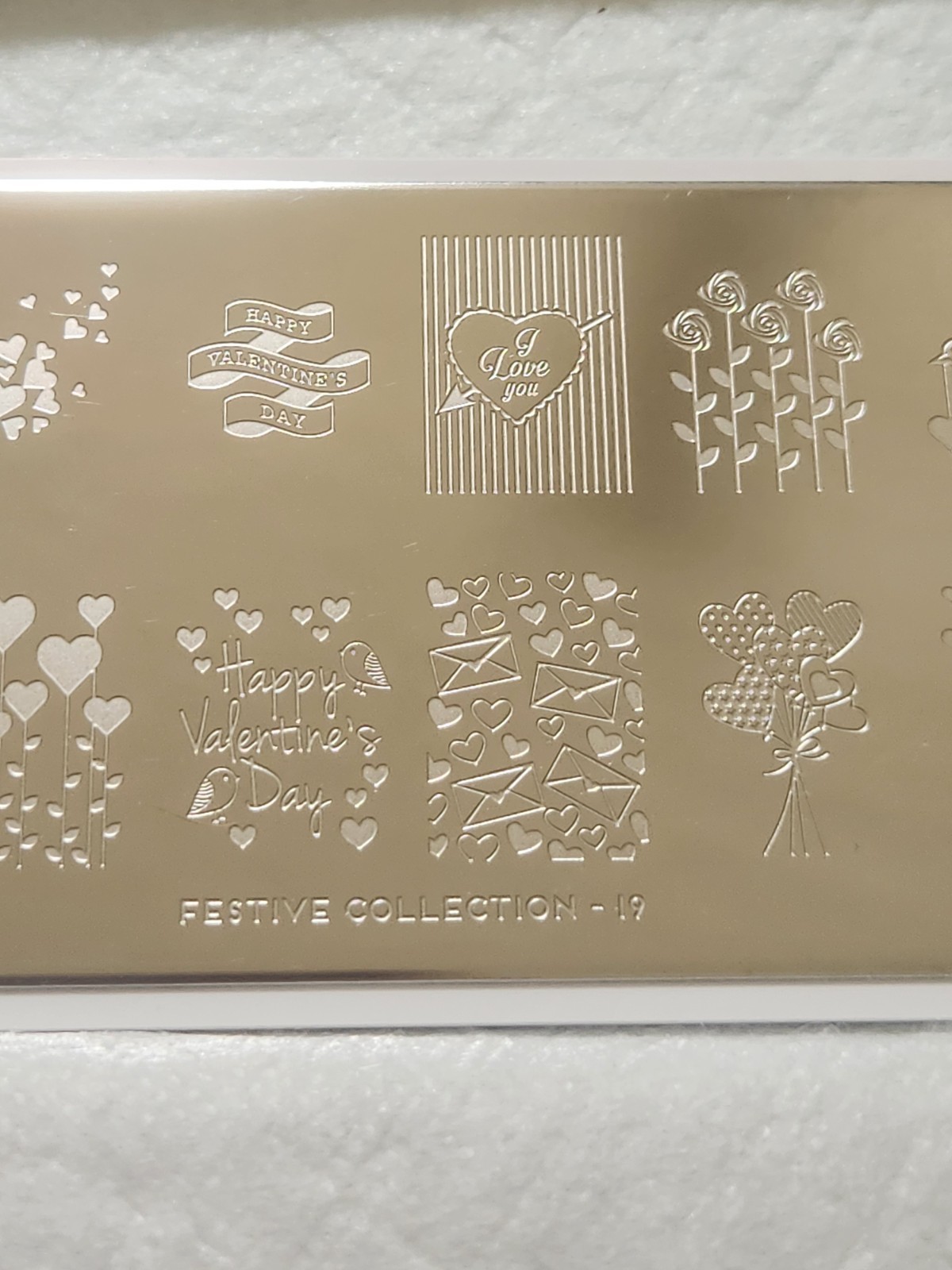 MoYou London Nail Stamping Plate – Festive 19 Valentine’s Day, Love