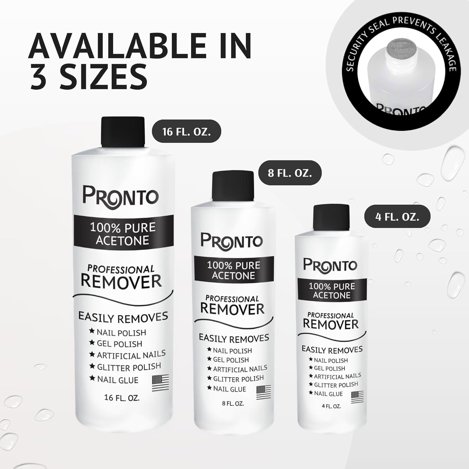 Pronto 100% Acetone Nail Polish Remover – Gel 16 Fl Oz (Pack of 1)