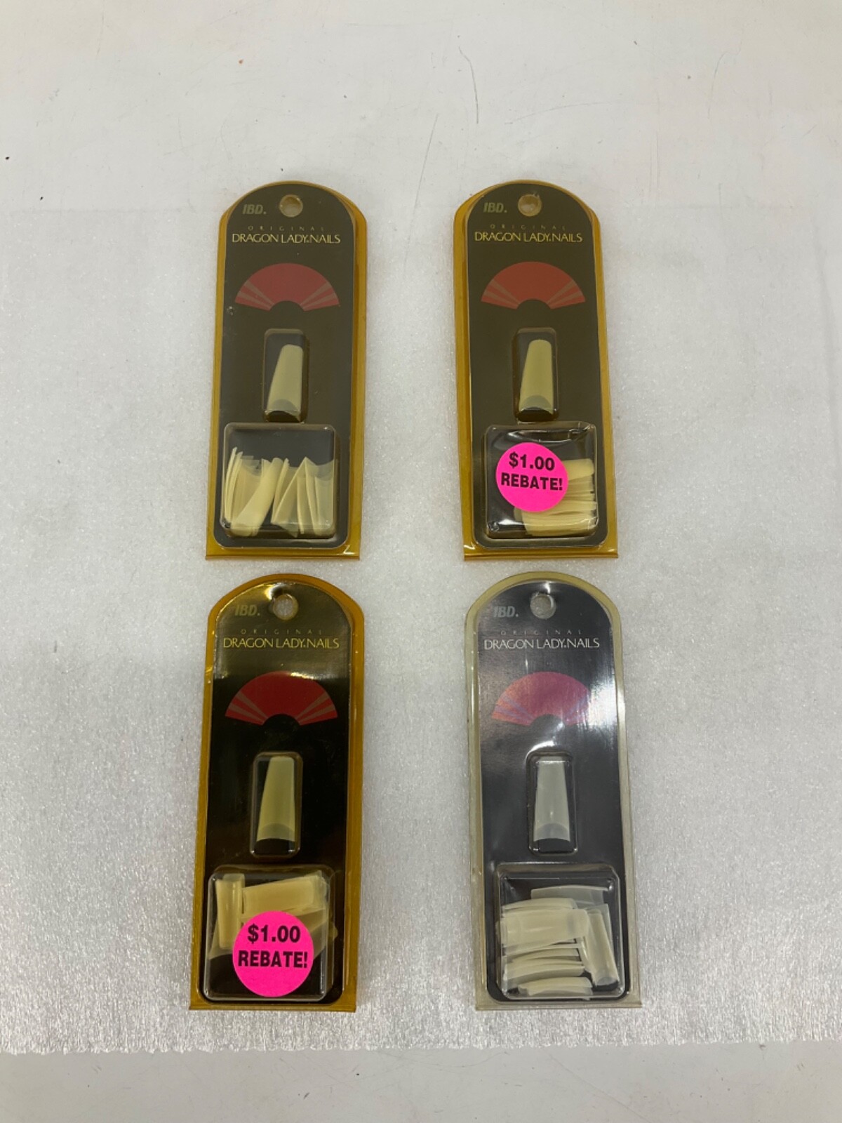 Lot of 4 IBD Dragon Lady Nails NOS