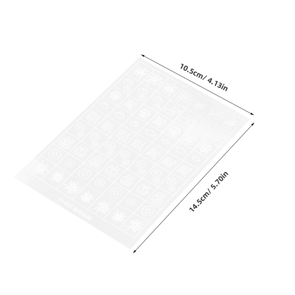 12 Pcs Nail Art Cutout Stickers Fingernail Decals Hollow Manicure