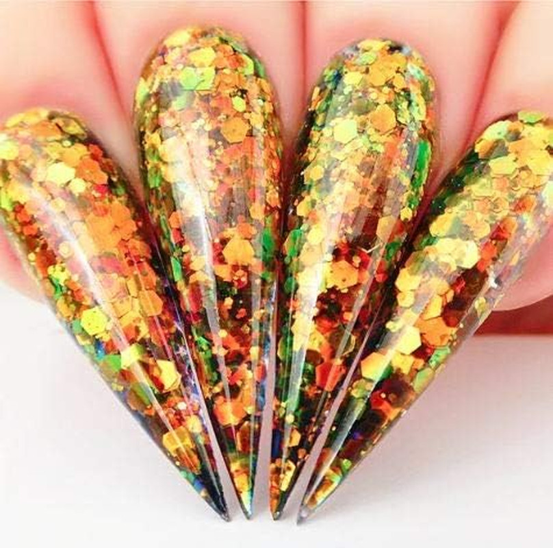 3D Glitter Nail Art | Sprinkle on Collection 1 Oz | Mix with Acrylic, Gel Polish