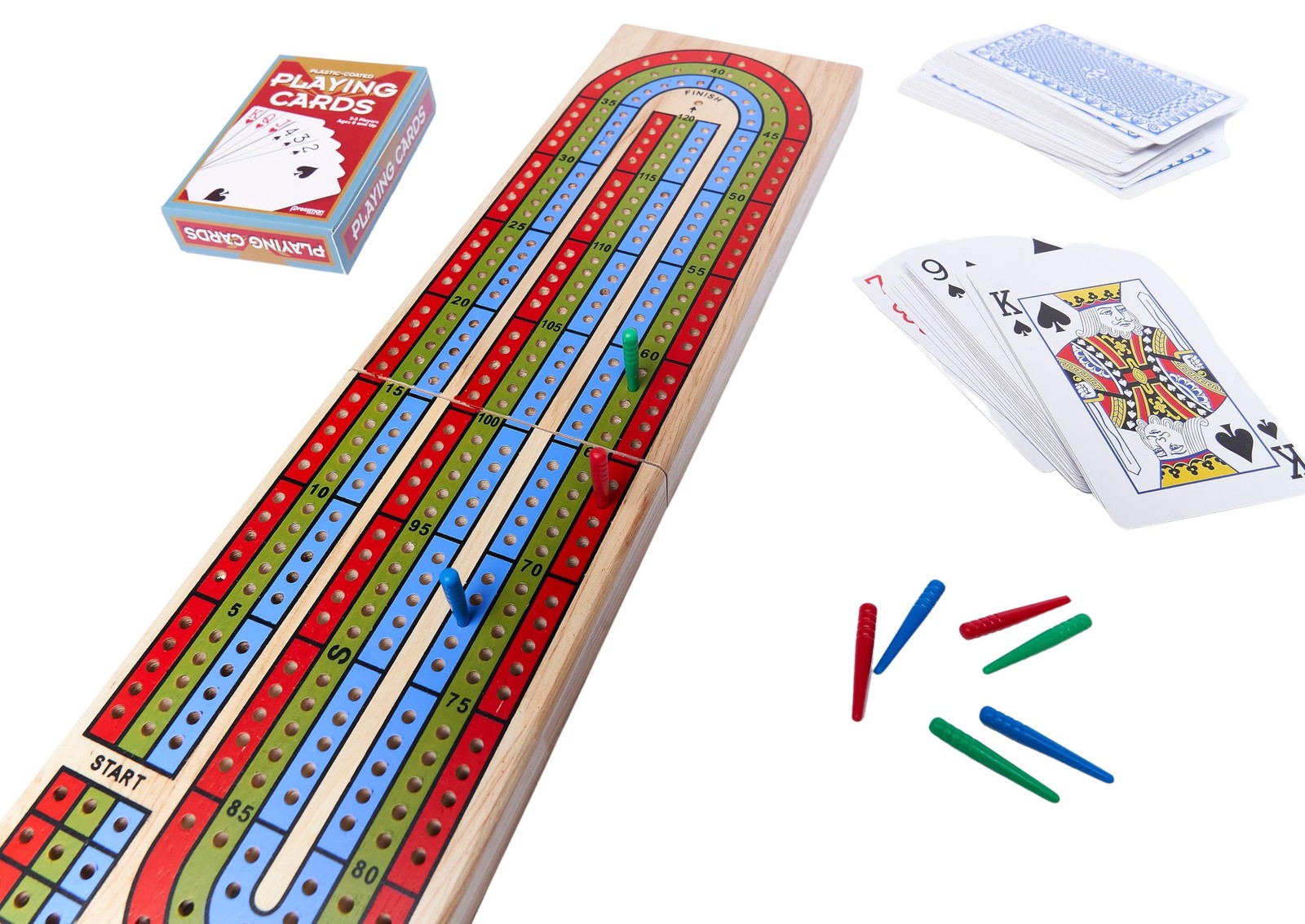 Family Classics Cribbage – Solid Wood One Size,