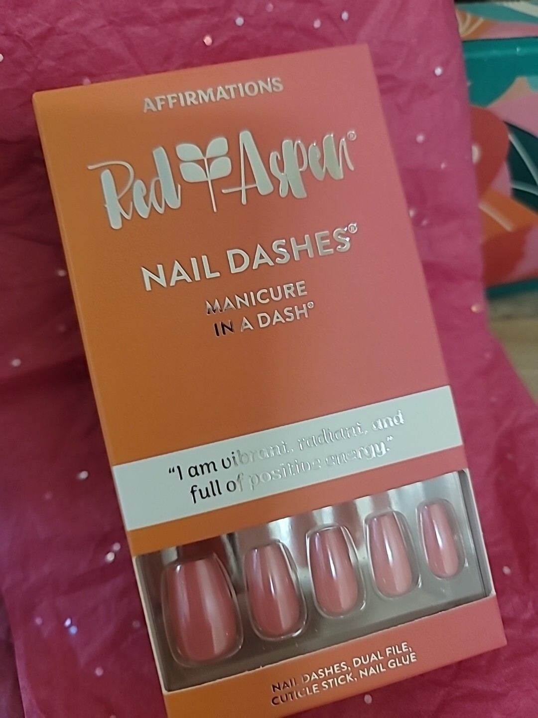 Red Aspen Nail Dashes “Dawn Is Vibrant “