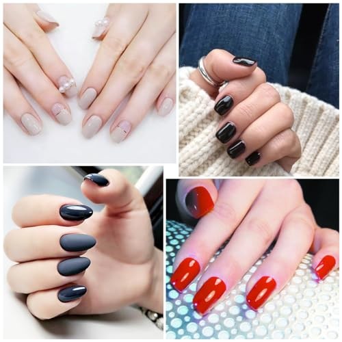 20 Sheets 280 Pieces Solid Nail Polish Strips for Women Girls, Style 3
