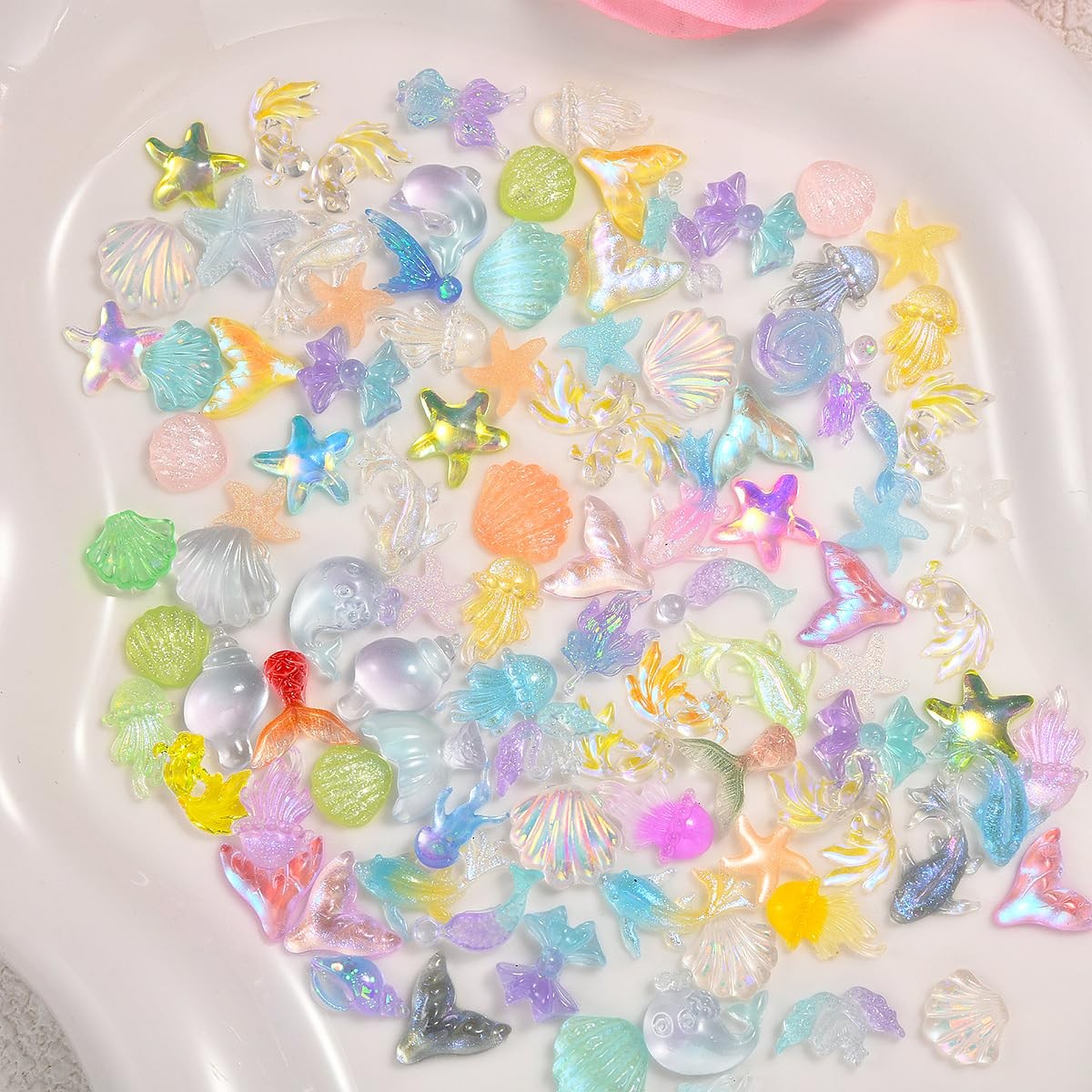 300Pcs Ocean Mini Resin Animals, Sea Figures to Hide, Bulk Tiny Ocean-themed