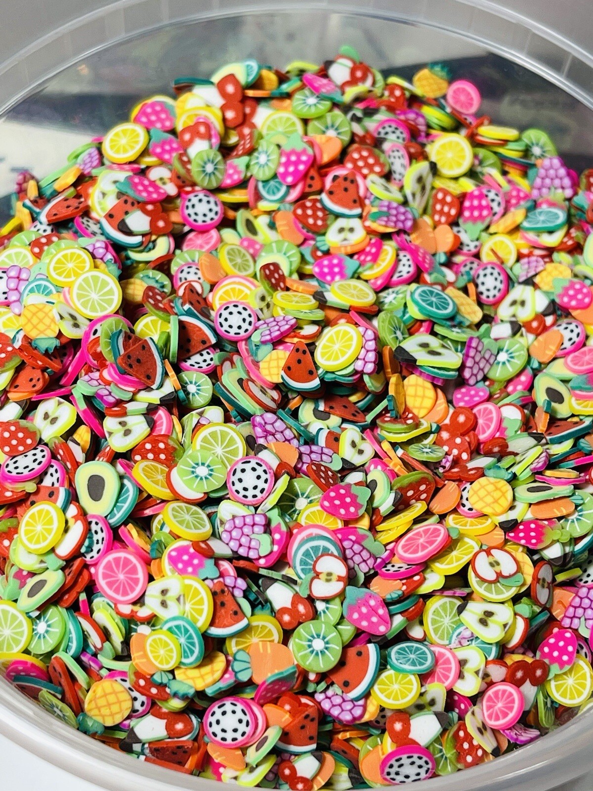 3000 Pieces Fruit Slices Fruit Nail Art Slice Decorations Clay 28g/1oz US Seller