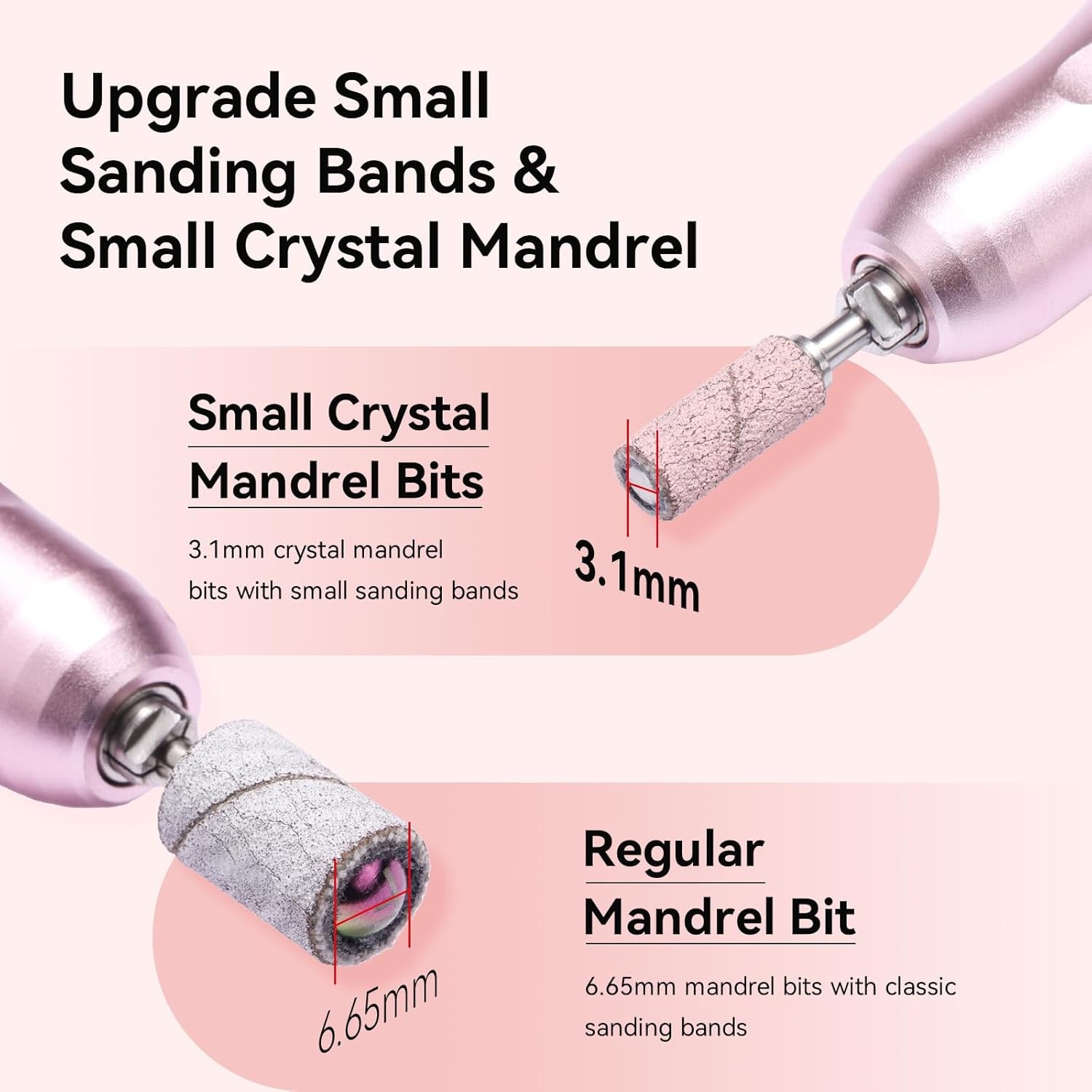 Sanding Bands for Nail Drill: Small Nail Sanding Files Upgrade