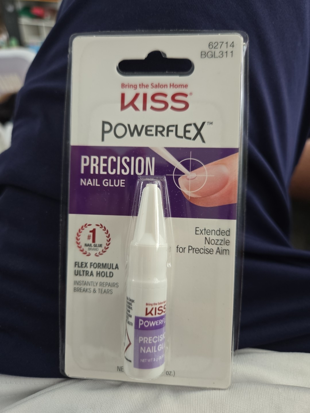 3 Kiss PowerFlex Nail Glue Precision 3 Pack Lot Ultra Hold Flex Formula 62714