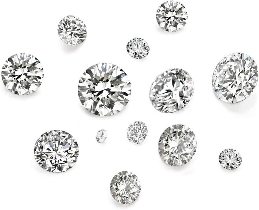 Sparkling 1mm to 5mm Cubic Zirconia Rhinestones – 50pcs for Crafts & Jewelry
