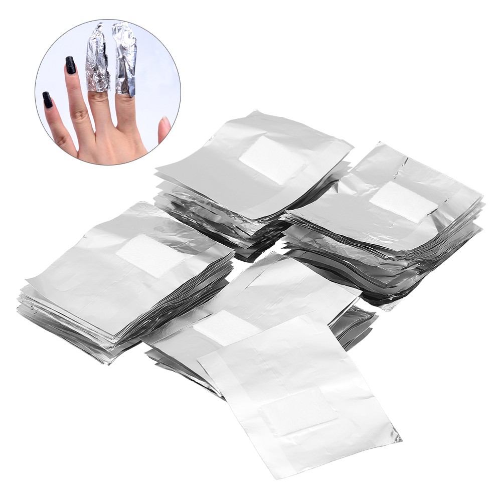 100Pcs/Bag Professional Aluminium Foil Gel Polish Nail Art Remover Removal S AP9