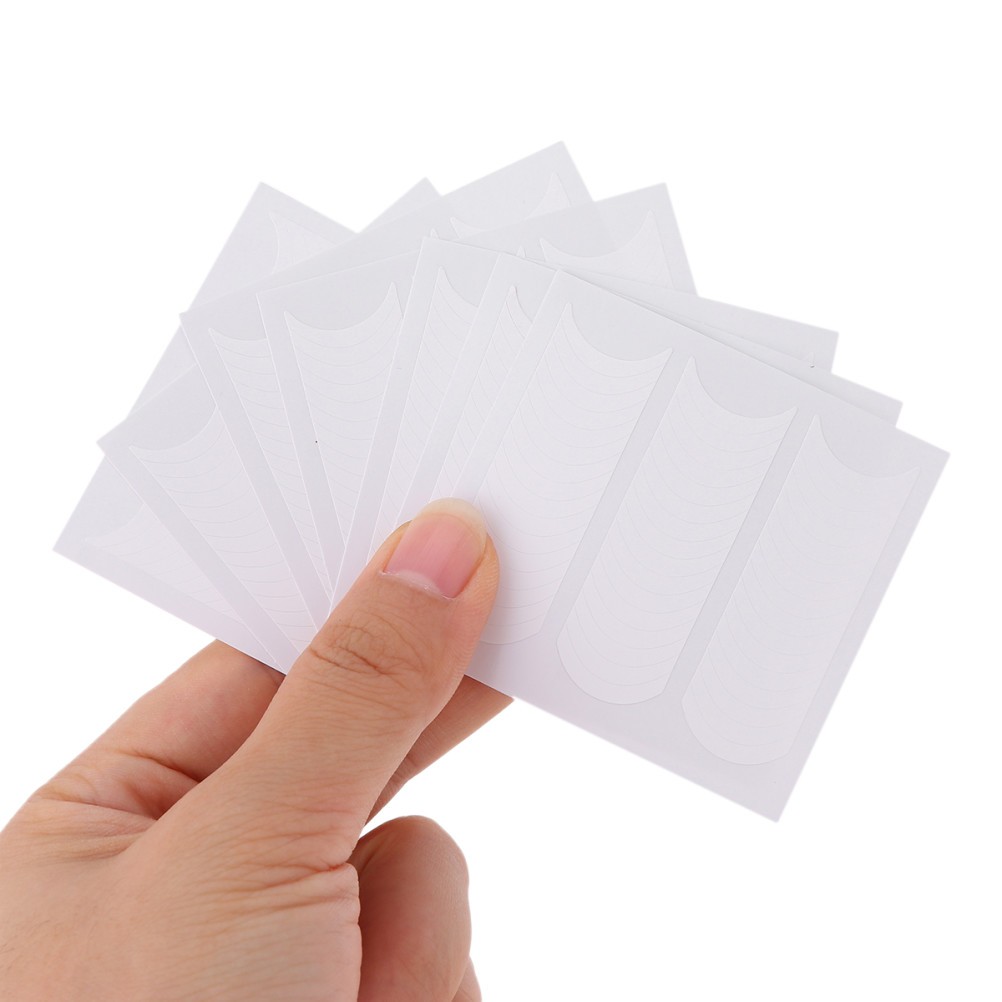 50 Sets DIY Manicure Line Stickers Reusable White Nail Art Tools