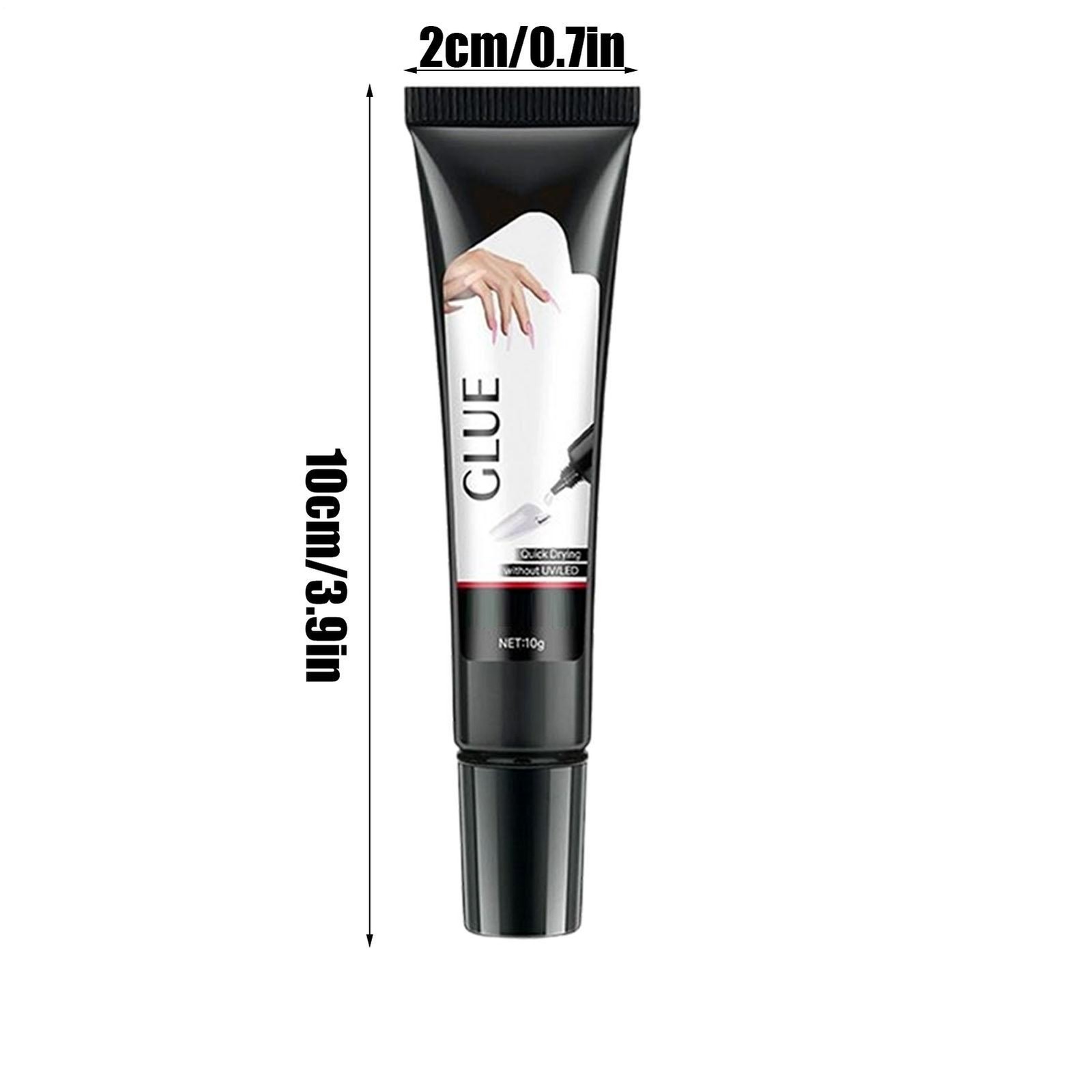 Curvlife Newly Upgraded Quick Drying 10G Semi Solid Nail Glue With 10g Remover
