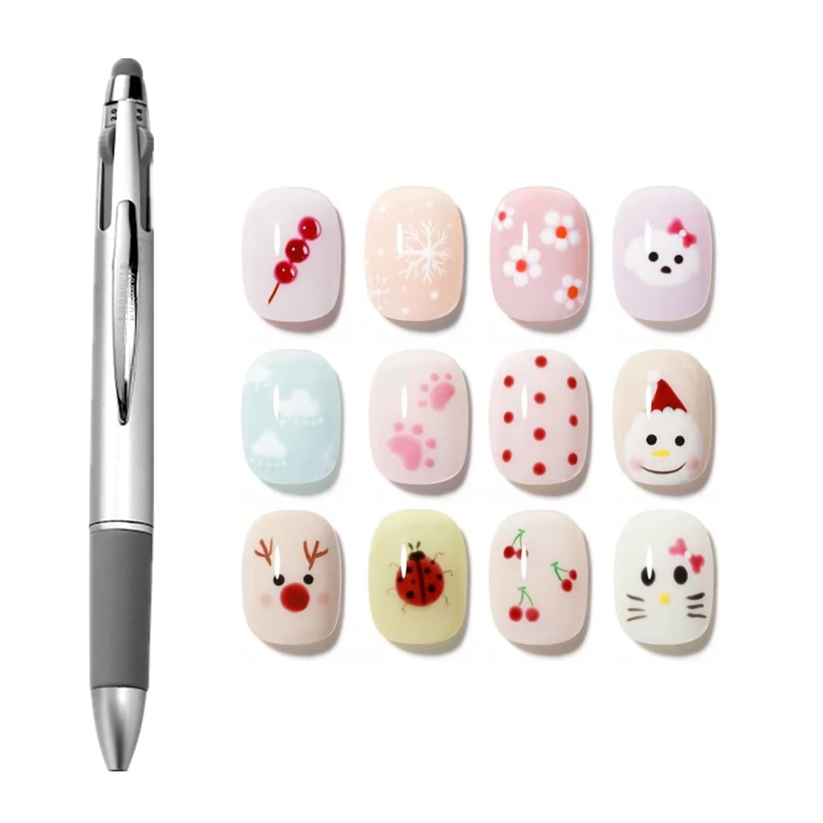 5 in 1 Nail Art Dotting Pen – Ballpoint Design Kit, Professional Tool for Beauty